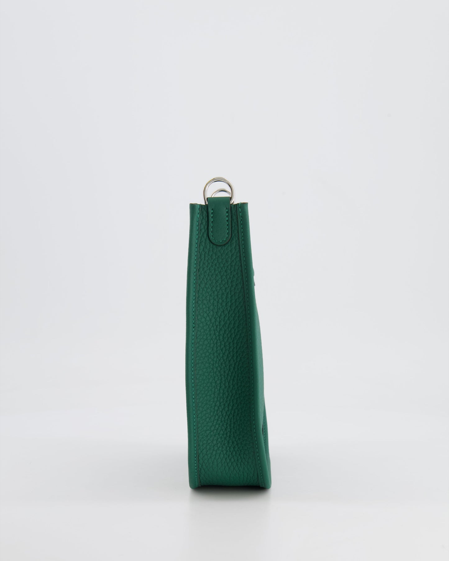 Hermès Mini Evelyne 16 Bag in Vert Moyen Clemence Leather with Palladium Hardware