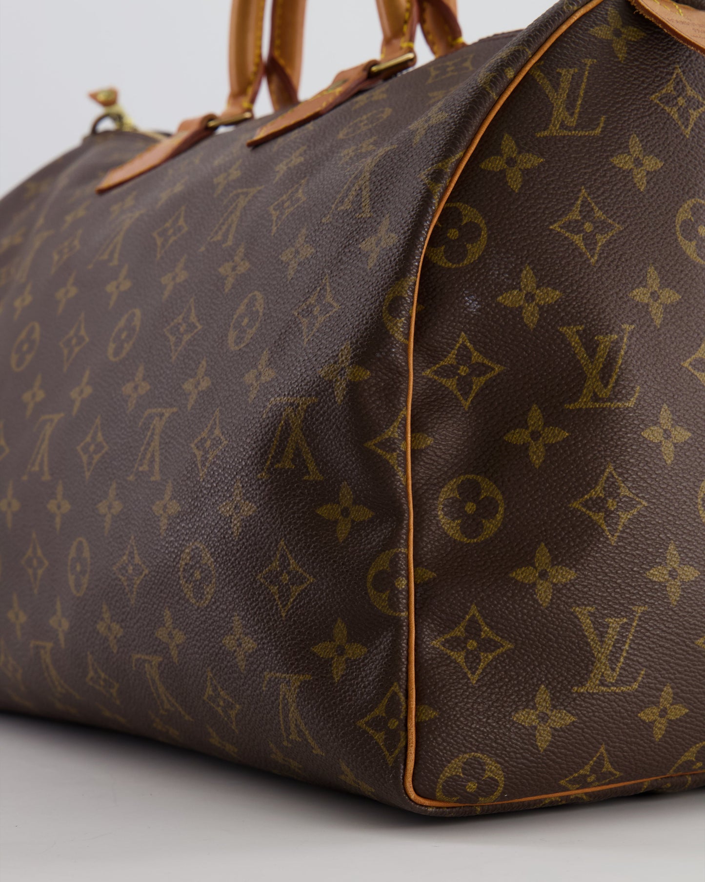 Louis Vuitton Vintage Brown Monogram Canvas Speedy 40 Bag with Gold Hardware RRP £1,600