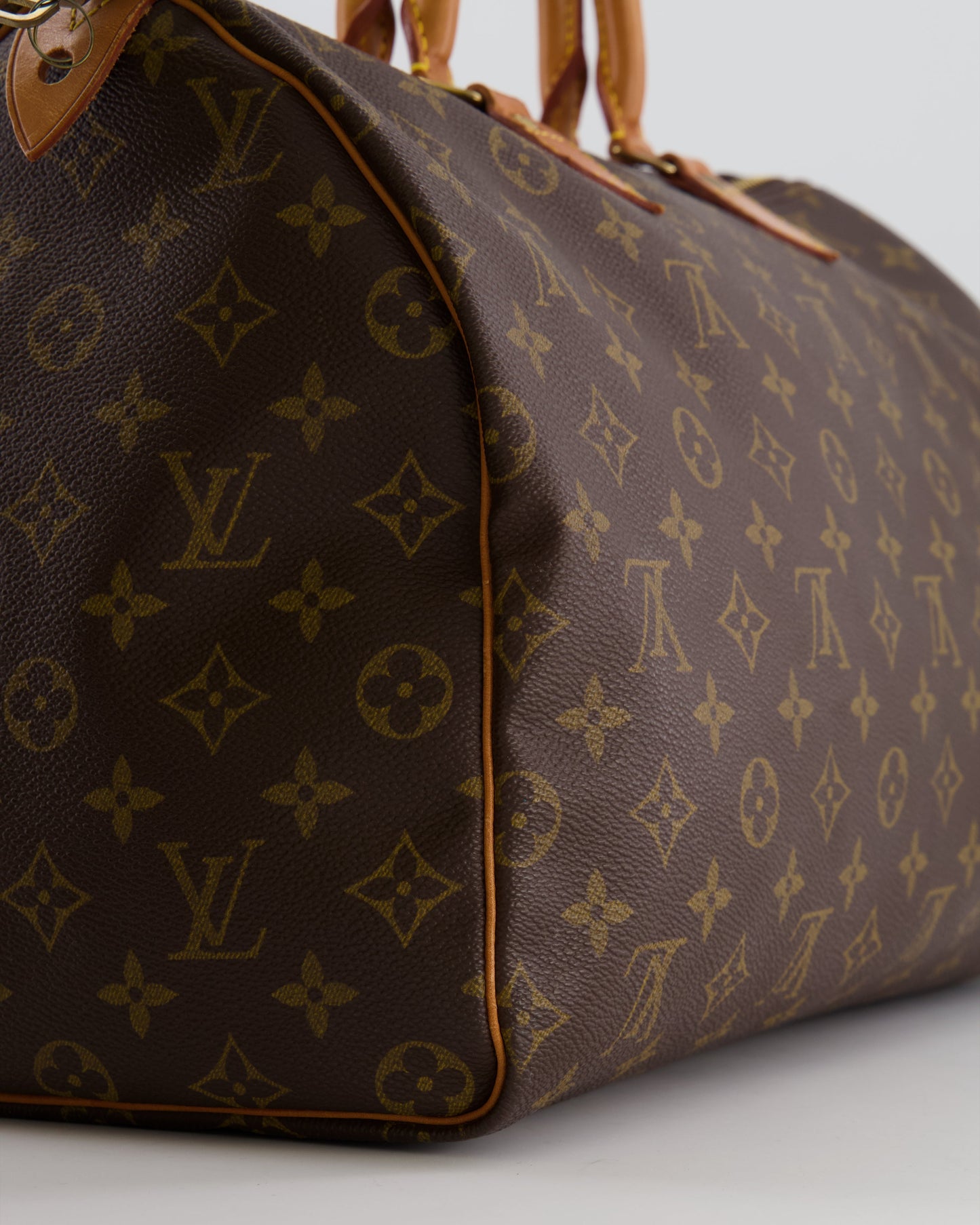 Louis Vuitton Vintage Brown Monogram Canvas Speedy 40 Bag with Gold Hardware RRP £1,600