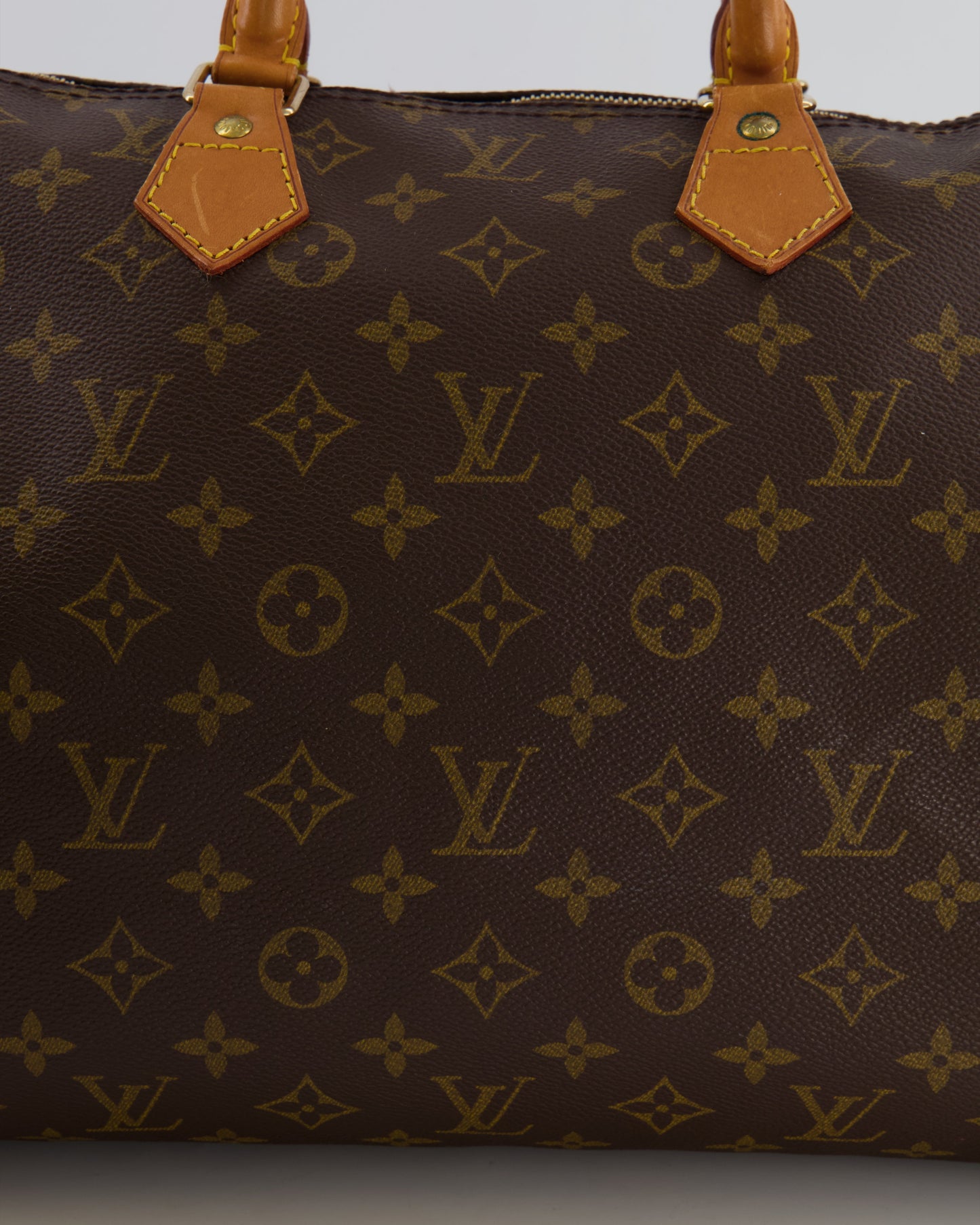 Louis Vuitton Vintage Brown Monogram Canvas Speedy 40 Bag with Gold Hardware RRP £1,600