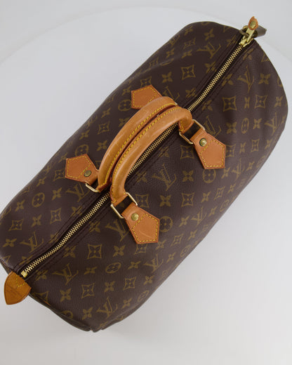 Louis Vuitton Vintage Brown Monogram Canvas Speedy 40 Bag with Gold Hardware RRP £1,600