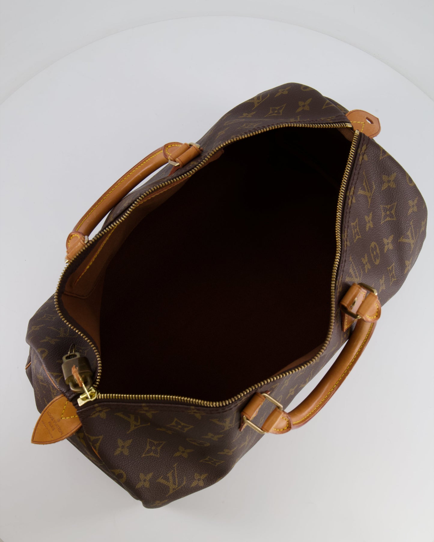 Louis Vuitton Vintage Brown Monogram Canvas Speedy 40 Bag with Gold Hardware RRP £1,600