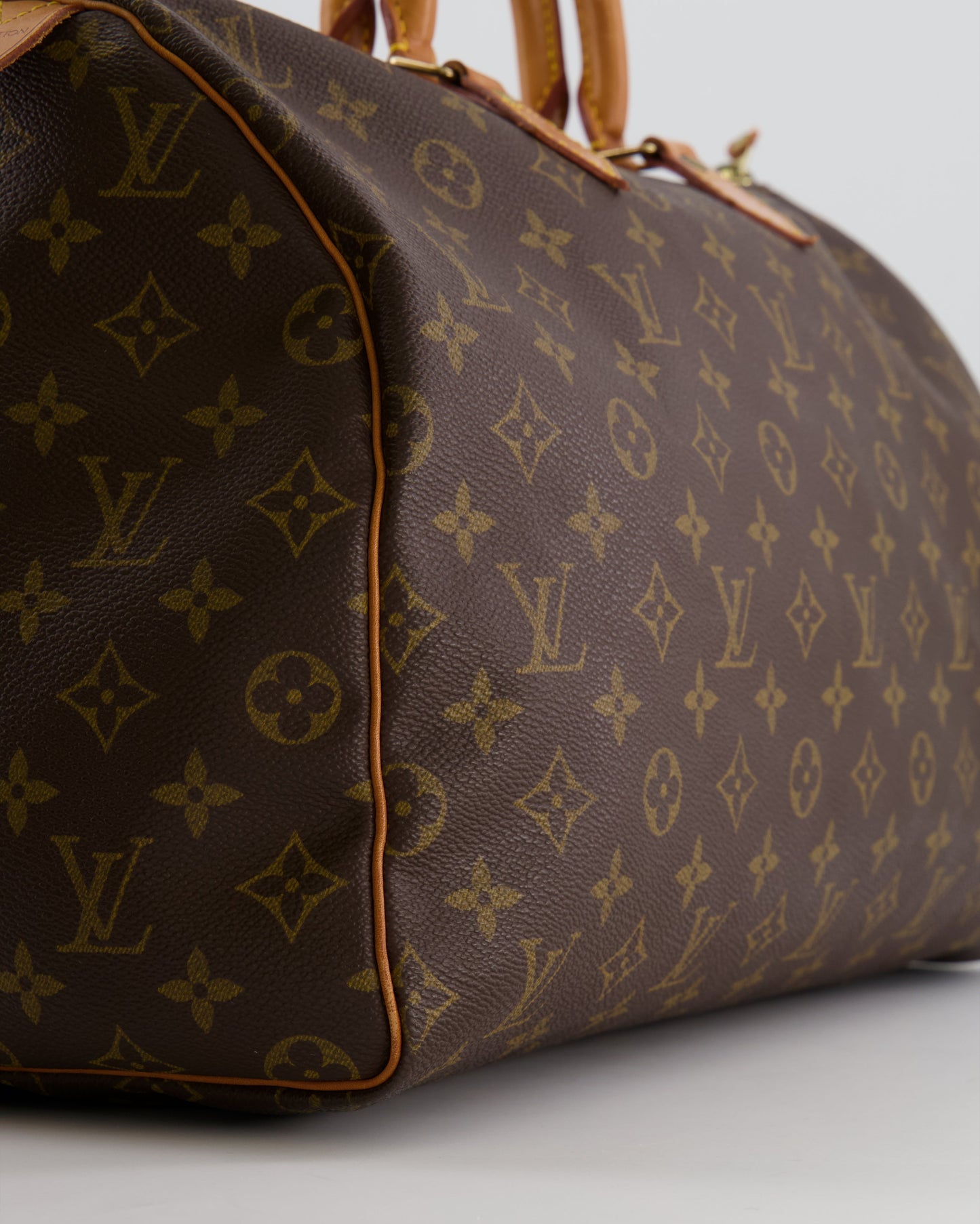 Louis Vuitton Vintage Brown Monogram Canvas Speedy 40 Bag with Gold Hardware RRP £1,600