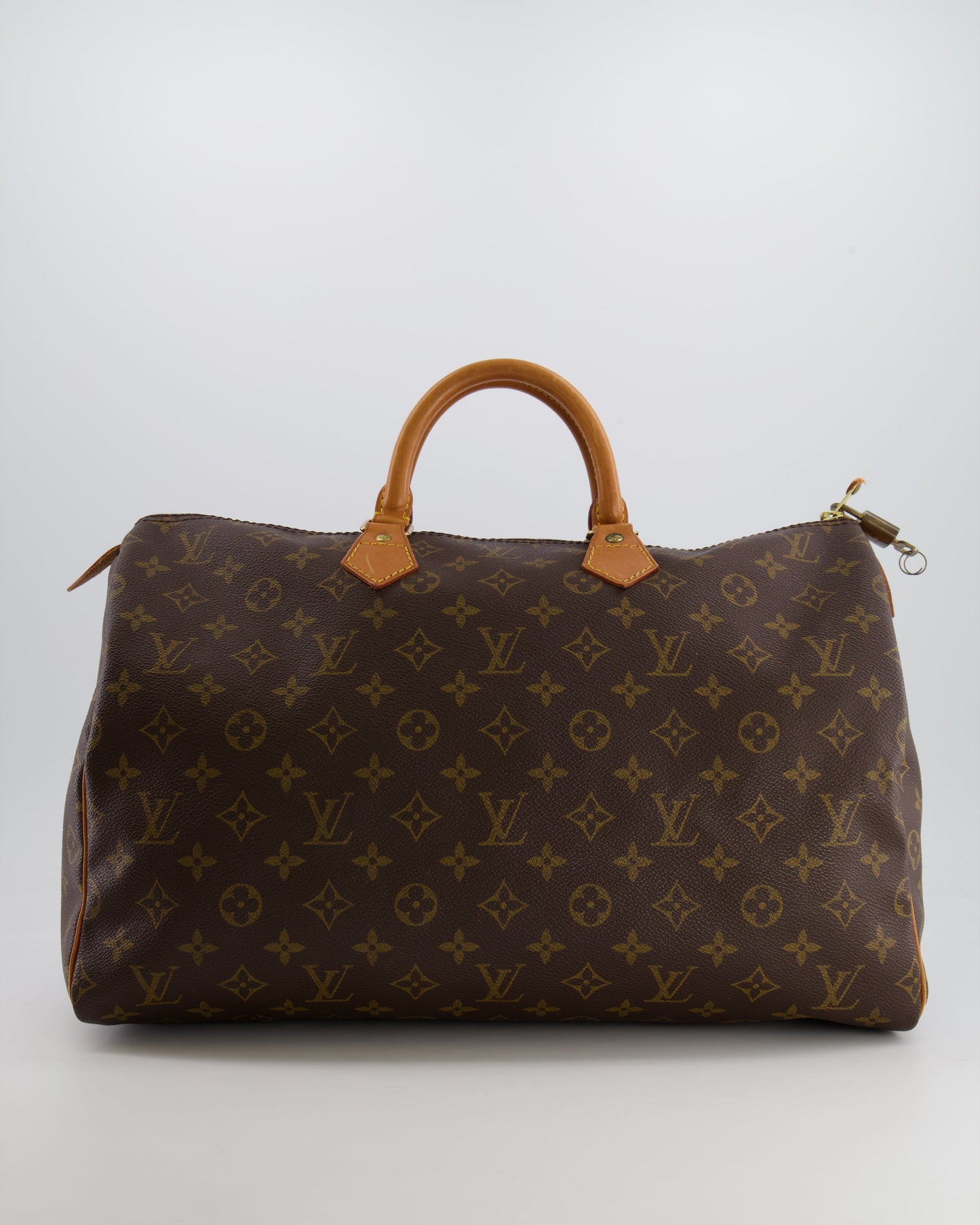 Louis Vuitton Vintage Brown Monogram Canvas Speedy 40 Bag with Gold Hardware RRP £1,600