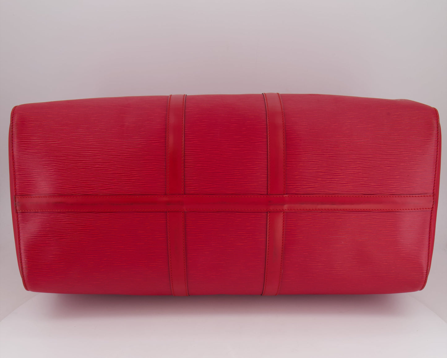 Louis Vuitton Vintage Red Epi Leather Keepall 55 Travel Bag with Gold Hardware RRP £2,800
