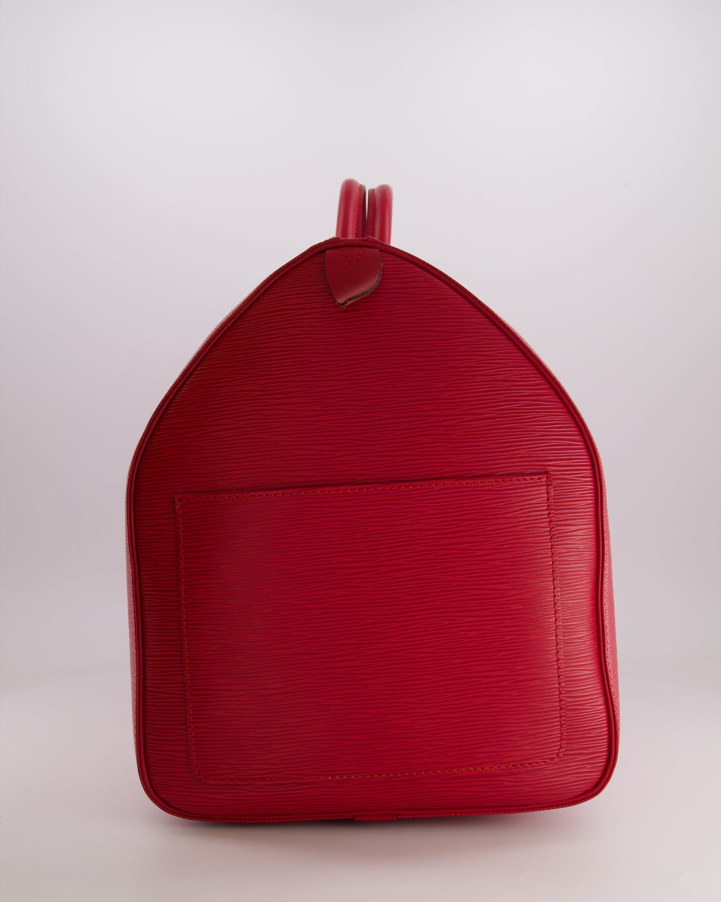 Louis Vuitton Vintage Red Epi Leather Keepall 55 Travel Bag with Gold Hardware RRP £2,800