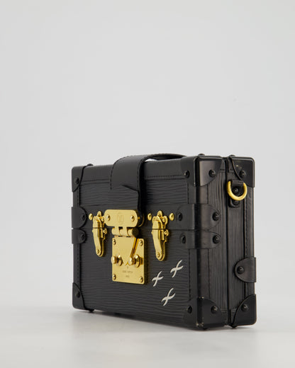 Louis Vuitton Black Petite Malle Bag in Epi Leather with Gold Hardware RRP £4,600