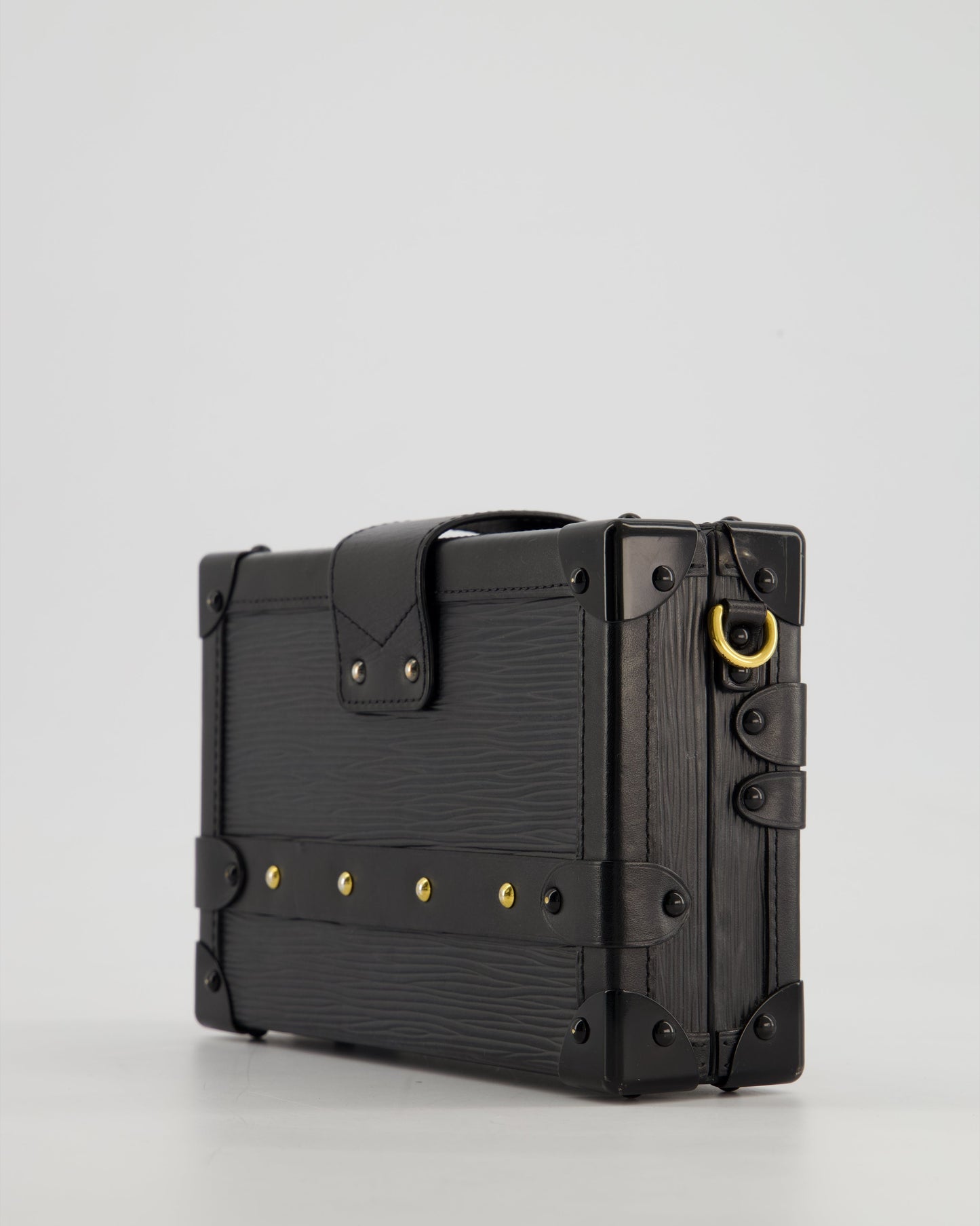 Louis Vuitton Black Petite Malle Bag in Epi Leather with Gold Hardware RRP £4,600
