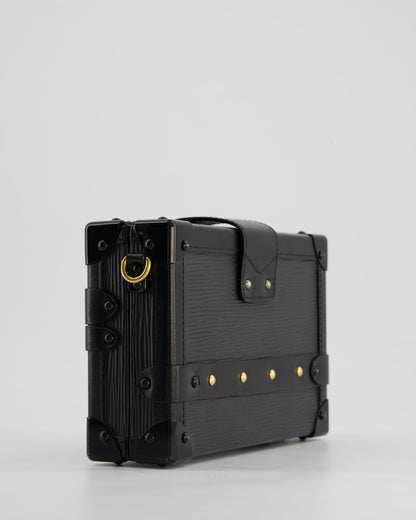 Louis Vuitton Black Petite Malle Bag in Epi Leather with Gold Hardware RRP £4,600