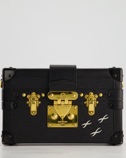 Louis Vuitton Black Petite Malle Bag in Epi Leather with Gold Hardware RRP £4,600