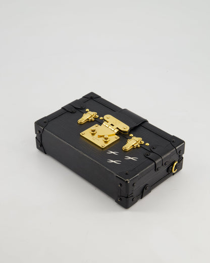 Louis Vuitton Black Petite Malle Bag in Epi Leather with Gold Hardware RRP £4,600