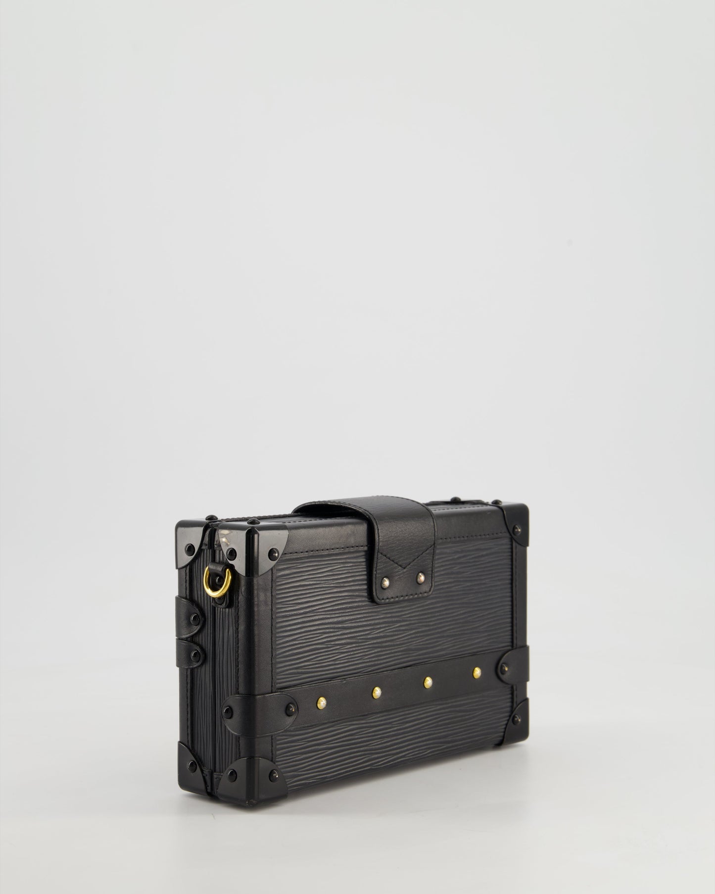 Louis Vuitton Black Petite Malle Bag in Epi Leather with Gold Hardware RRP £4,600