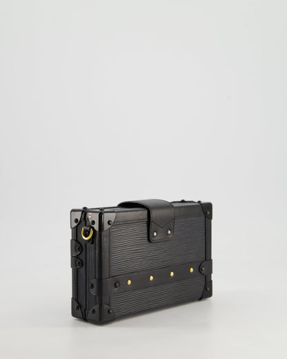 Louis Vuitton Black Petite Malle Bag in Epi Leather with Gold Hardware RRP £4,600