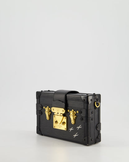 Louis Vuitton Black Petite Malle Bag in Epi Leather with Gold Hardware RRP £4,600
