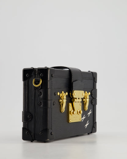 Louis Vuitton Black Petite Malle Bag in Epi Leather with Gold Hardware RRP £4,600
