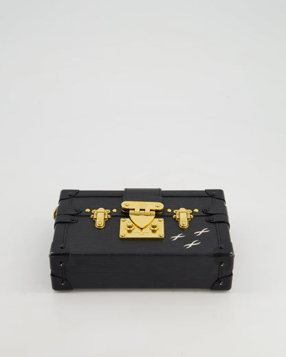 Louis Vuitton Black Petite Malle Bag in Epi Leather with Gold Hardware RRP £4,600