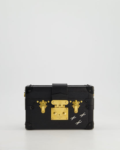 Louis Vuitton Black Petite Malle Bag in Epi Leather with Gold Hardware RRP £4,600