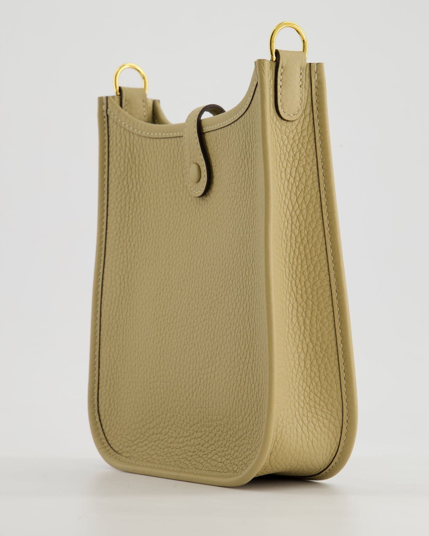 *HOT COLOUR* Hermès Mini Evelyne 16 Bag in Trench Clemence Leather with Gold Hardware