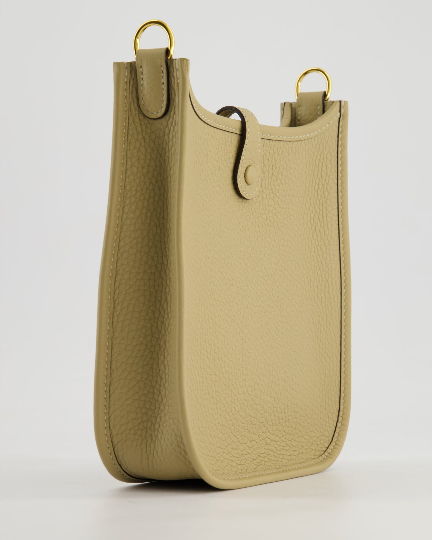 *HOT COLOUR* Hermès Mini Evelyne 16 Bag in Trench Clemence Leather with Gold Hardware