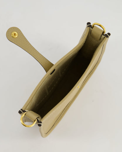 *HOT COLOUR* Hermès Mini Evelyne 16 Bag in Trench Clemence Leather with Gold Hardware