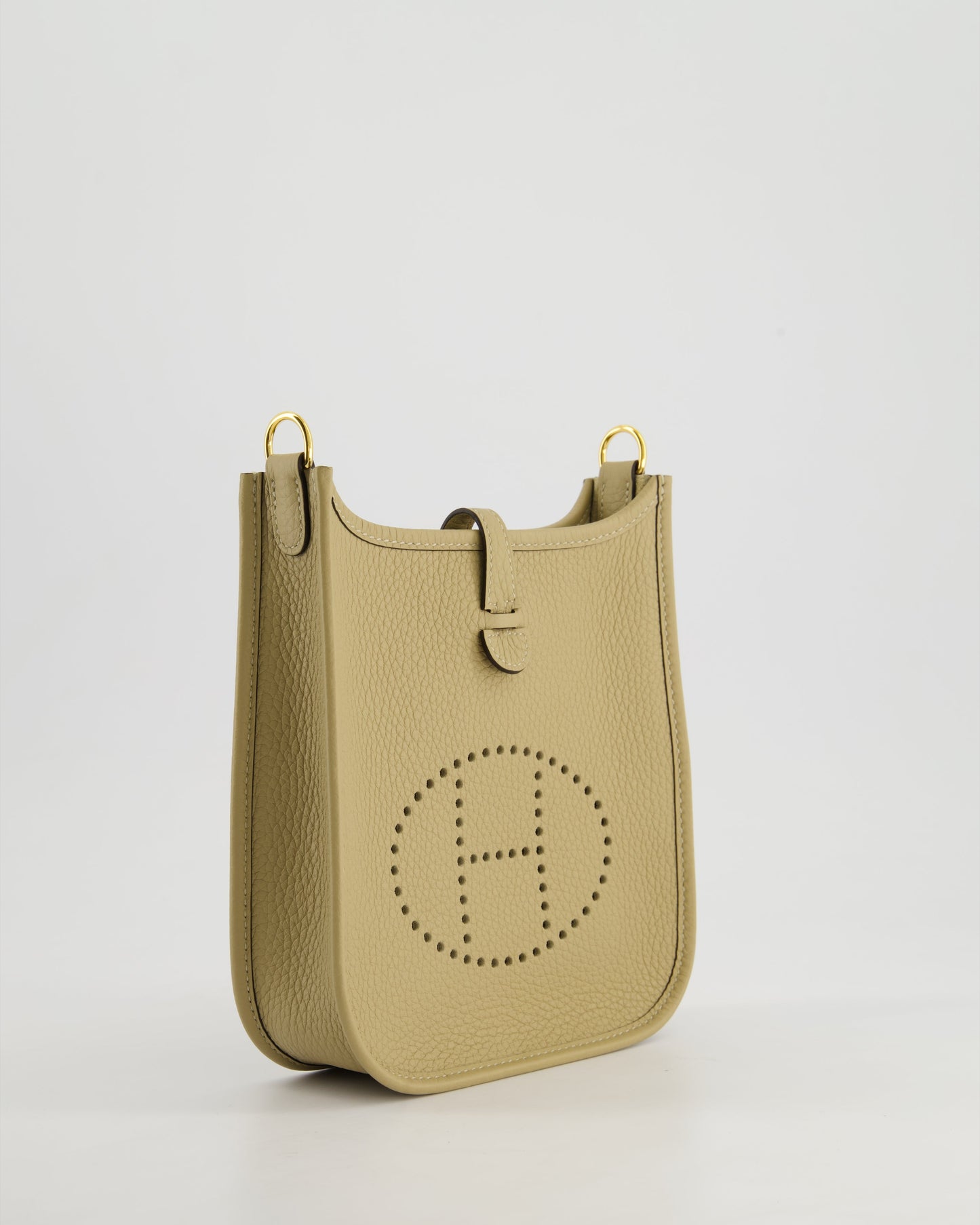 *HOT COLOUR* Hermès Mini Evelyne 16 Bag in Trench Clemence Leather with Gold Hardware