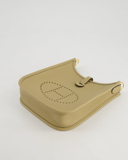 *HOT COLOUR* Hermès Mini Evelyne 16 Bag in Trench Clemence Leather with Gold Hardware