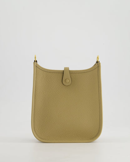 *HOT COLOUR* Hermès Mini Evelyne 16 Bag in Trench Clemence Leather with Gold Hardware