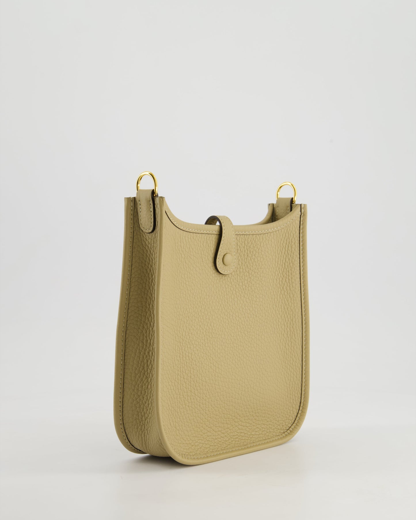 *HOT COLOUR* Hermès Mini Evelyne 16 Bag in Trench Clemence Leather with Gold Hardware