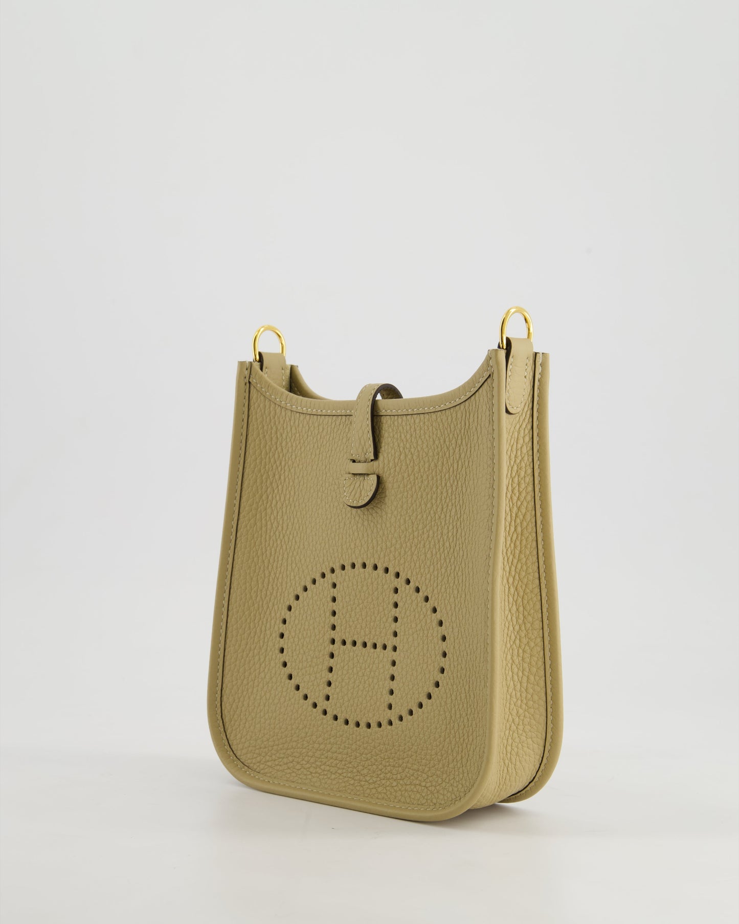 *HOT COLOUR* Hermès Mini Evelyne 16 Bag in Trench Clemence Leather with Gold Hardware