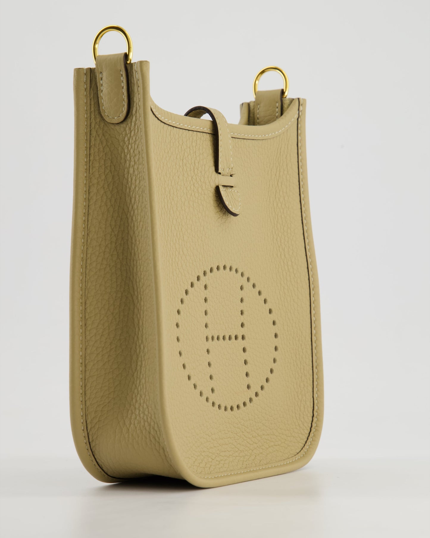 *HOT COLOUR* Hermès Mini Evelyne 16 Bag in Trench Clemence Leather with Gold Hardware