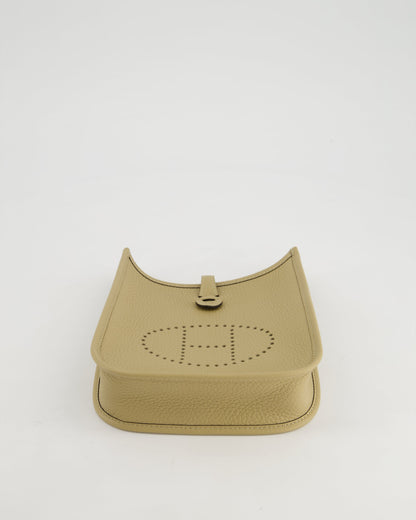 *HOT COLOUR* Hermès Mini Evelyne 16 Bag in Trench Clemence Leather with Gold Hardware