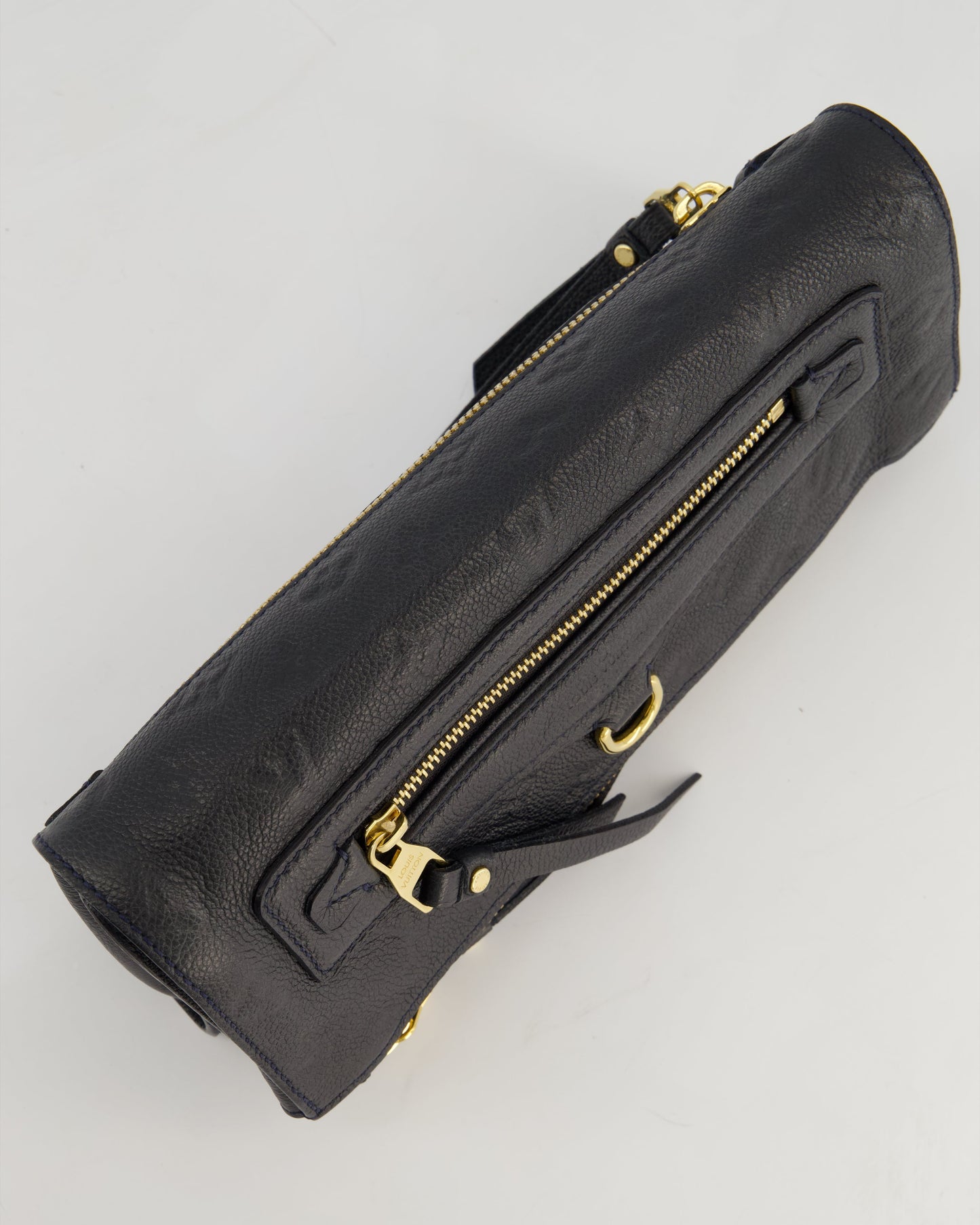 Louis Vuitton Navy Petillante Clutch Bag with Empreinte Leather and Gold Hardware