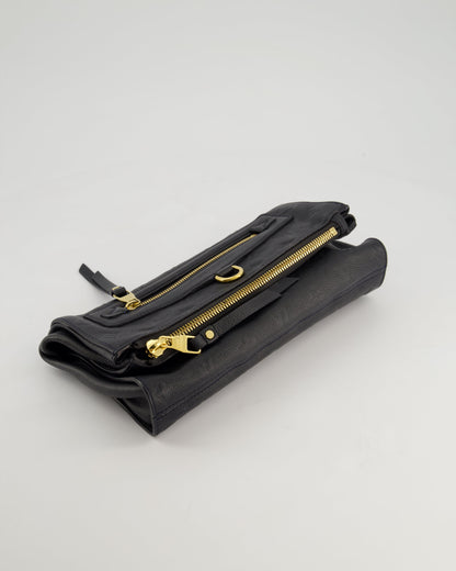 Louis Vuitton Navy Petillante Clutch Bag with Empreinte Leather and Gold Hardware