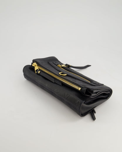 Louis Vuitton Navy Petillante Clutch Bag with Empreinte Leather and Gold Hardware