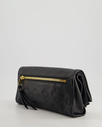 Louis Vuitton Navy Petillante Clutch Bag with Empreinte Leather and Gold Hardware
