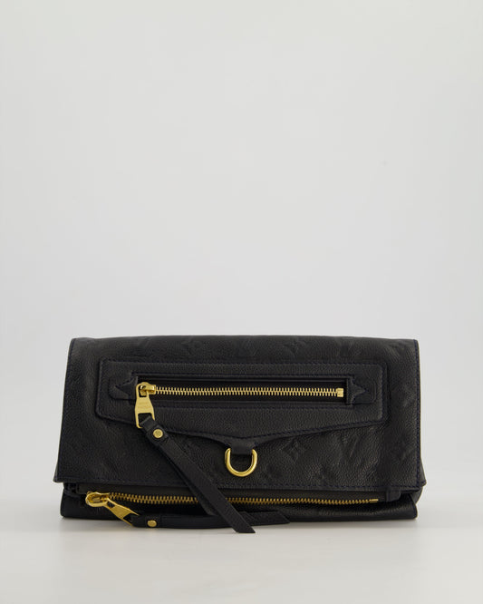 Louis Vuitton Navy Petillante Clutch Bag with Empreinte Leather and Gold Hardware