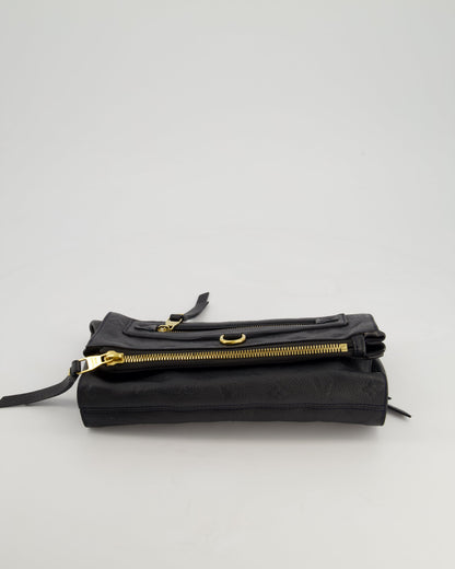 Louis Vuitton Navy Petillante Clutch Bag with Empreinte Leather and Gold Hardware