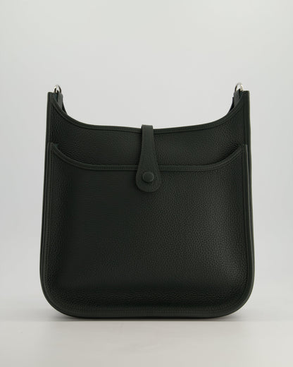 *HOT* Hermès Evelyne III 29cm Bag in Vert Mangrove Clemence Leather with Palladium Hardware
