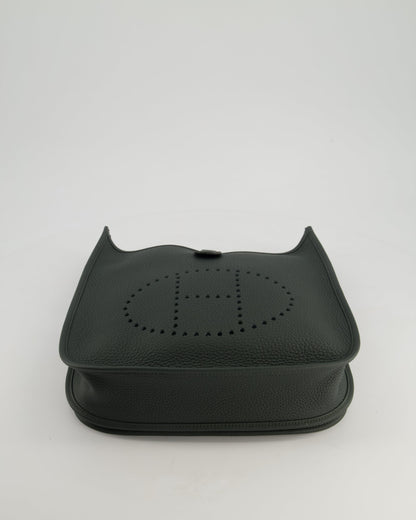 *HOT* Hermès Evelyne III 29cm Bag in Vert Mangrove Clemence Leather with Palladium Hardware