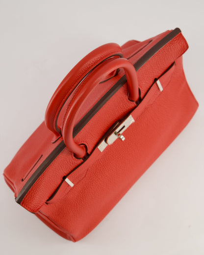 Hermès Birkin 30cm Bag Retourne Rouge Tomate in Clemence Leather with Palladium Hardware