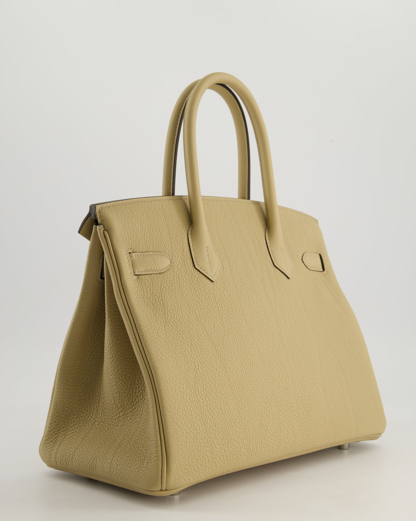 *HOT* Hermes Birkin 30cm Retourne Bag in Trench Togo Leather with Palladium Hardware