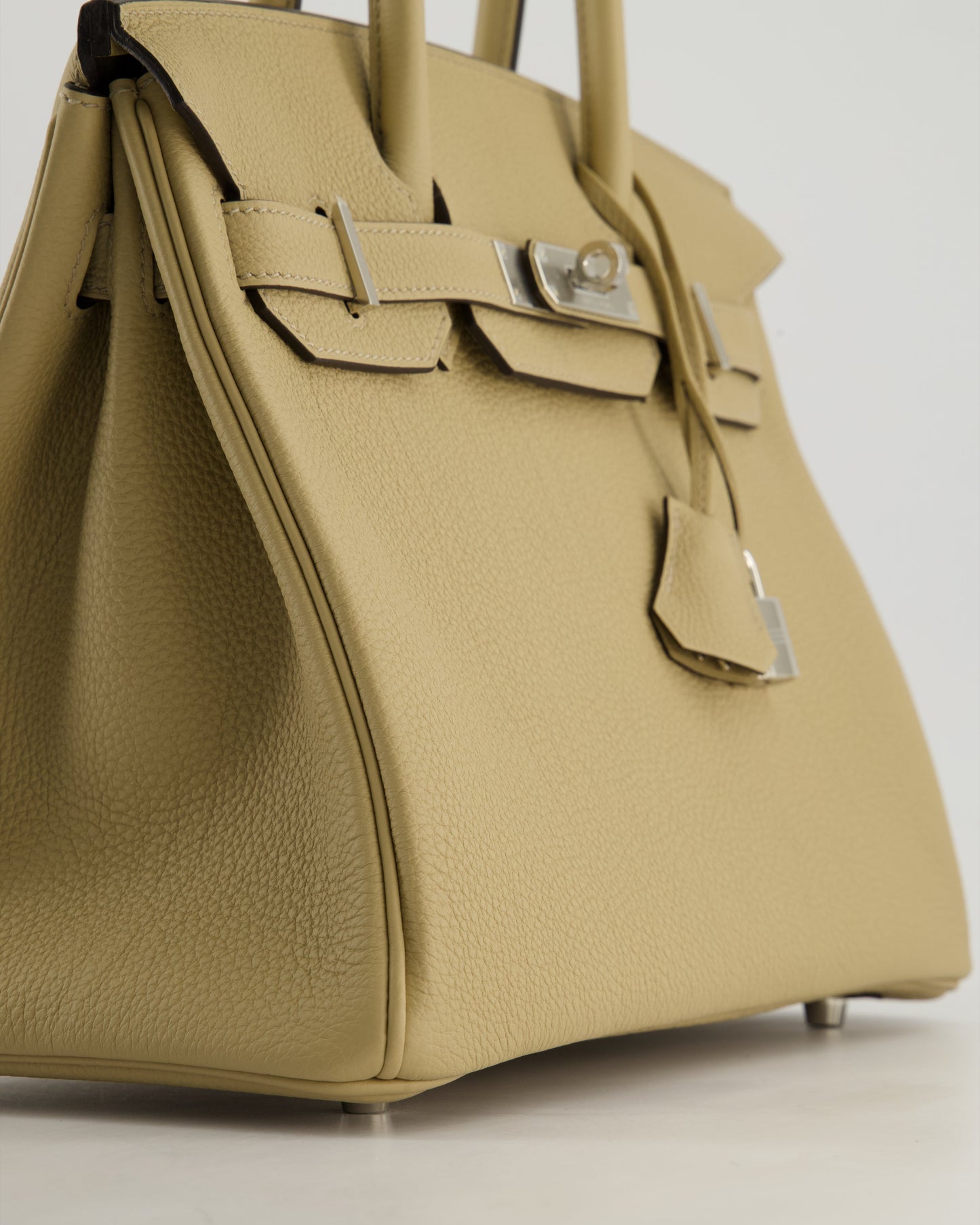 *HOT* Hermes Birkin 30cm Retourne Bag in Trench Togo Leather with Palladium Hardware