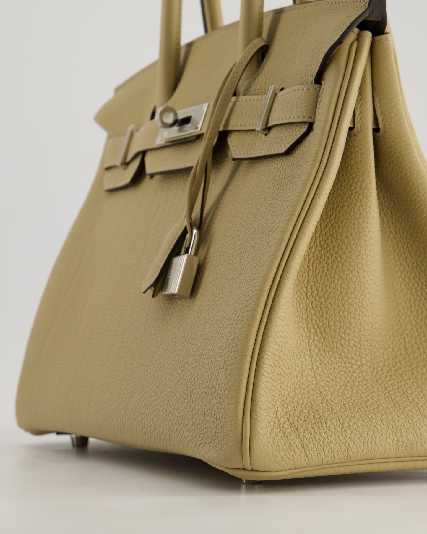 *HOT* Hermes Birkin 30cm Retourne Bag in Trench Togo Leather with Palladium Hardware