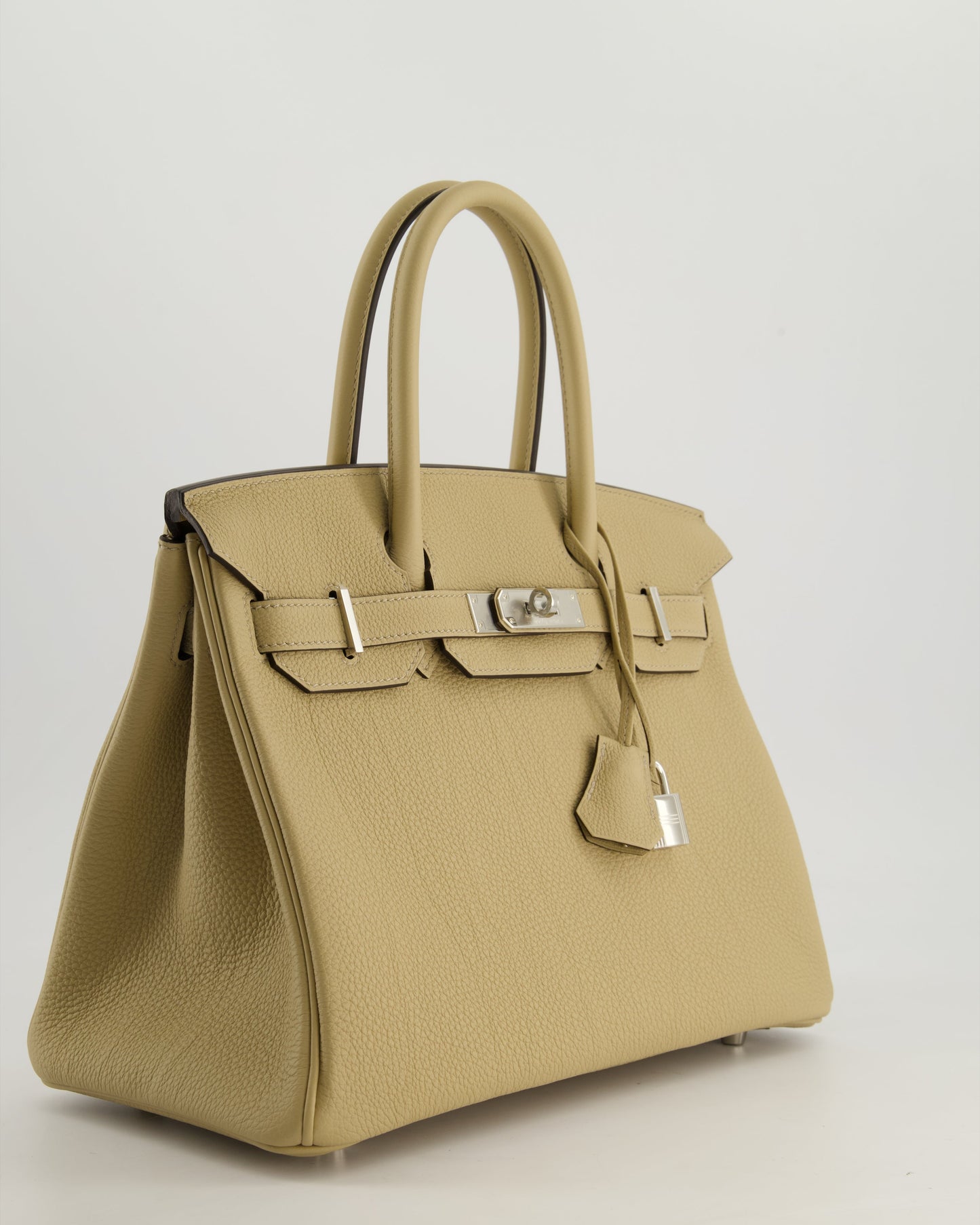 *HOT* Hermes Birkin 30cm Retourne Bag in Trench Togo Leather with Palladium Hardware