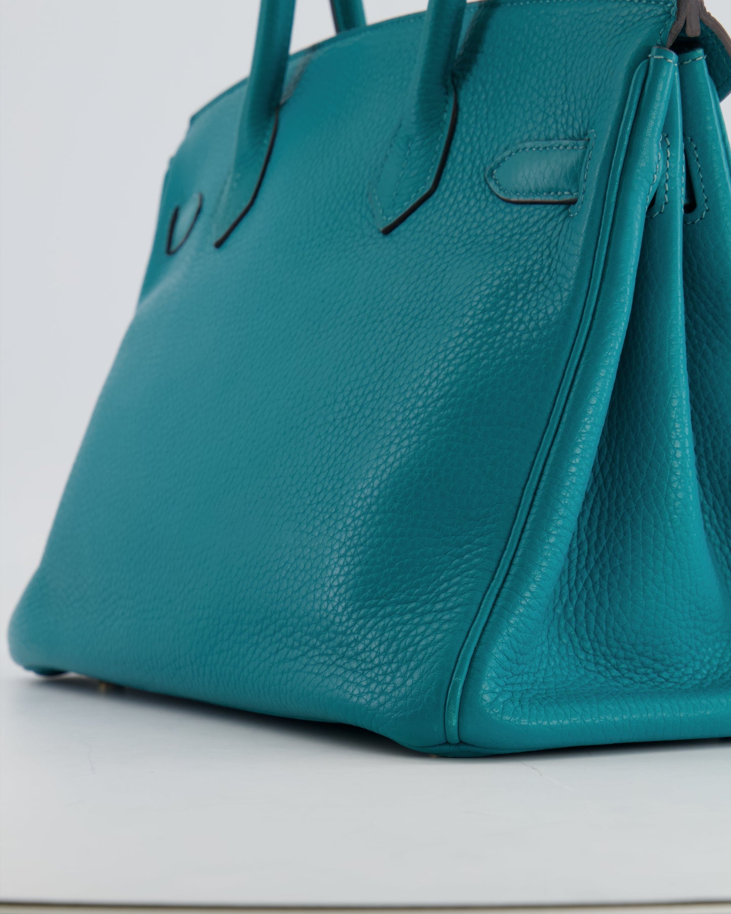 *FIRE PRICE* Hermès Birkin 30cm Retourne in Bleu Paon Togo Leather with Gold Hardware