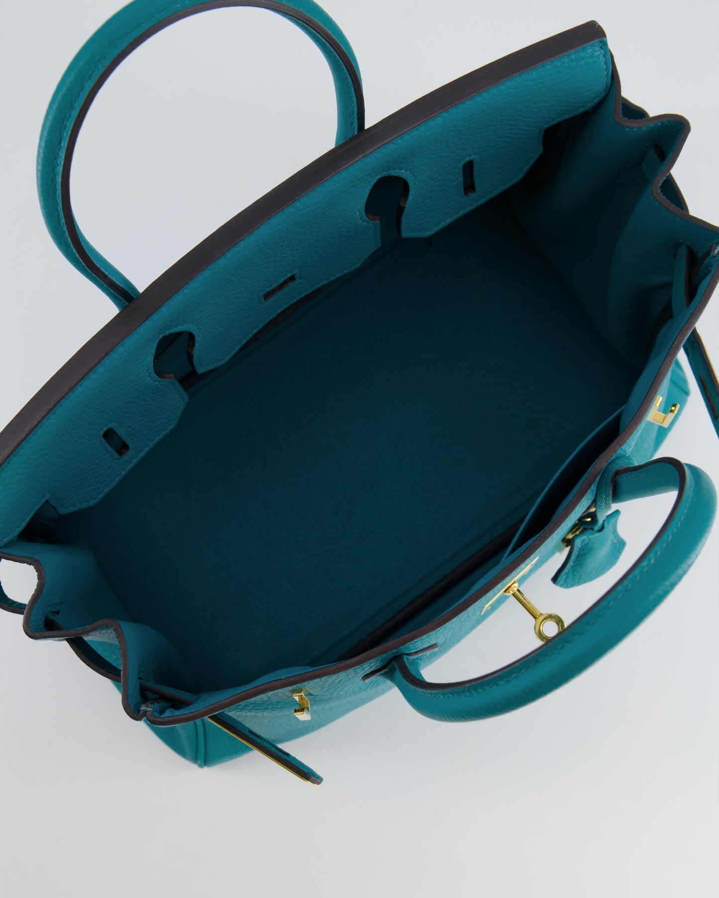 *FIRE PRICE* Hermès Birkin 30cm Retourne in Bleu Paon Togo Leather with Gold Hardware