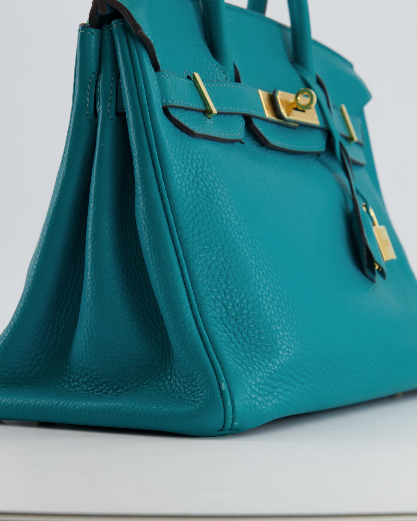 *FIRE PRICE* Hermès Birkin 30cm Retourne in Bleu Paon Togo Leather with Gold Hardware