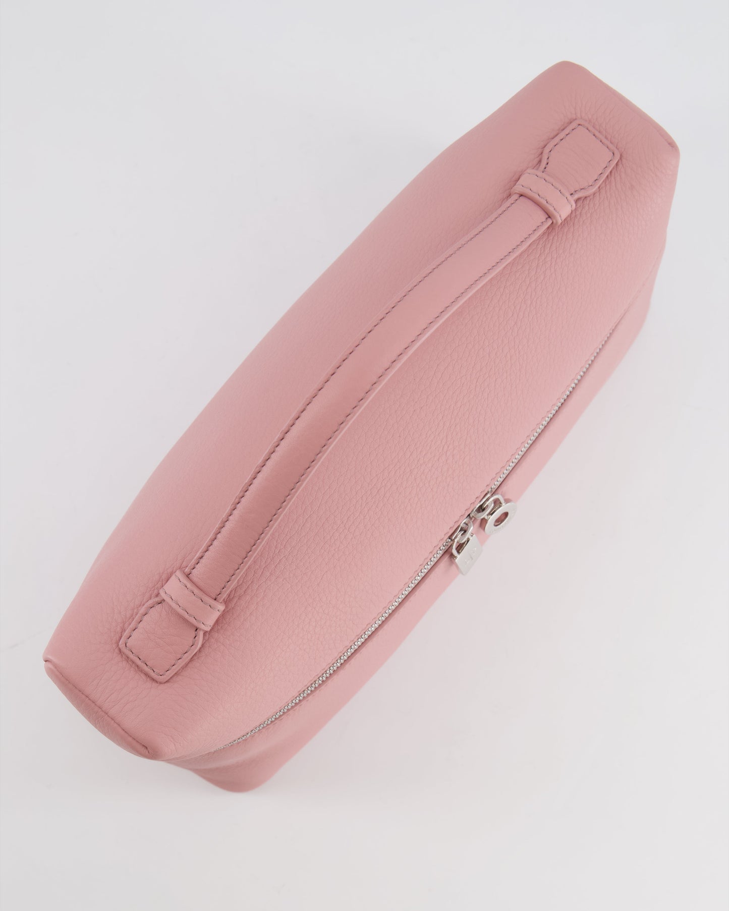 *HOT COLOUR* Loro Piana Extra Pocket L27 Bag in Pink Grained Calfskin Leather with Silver Hardware