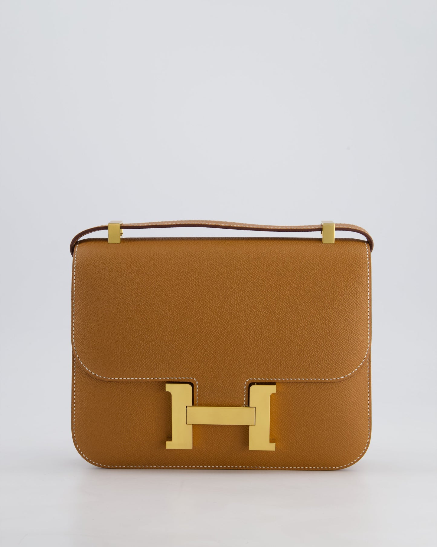 Hermès Constance III Miroir 24cm Bag in Gold Epsom Leather with Gold Hardware