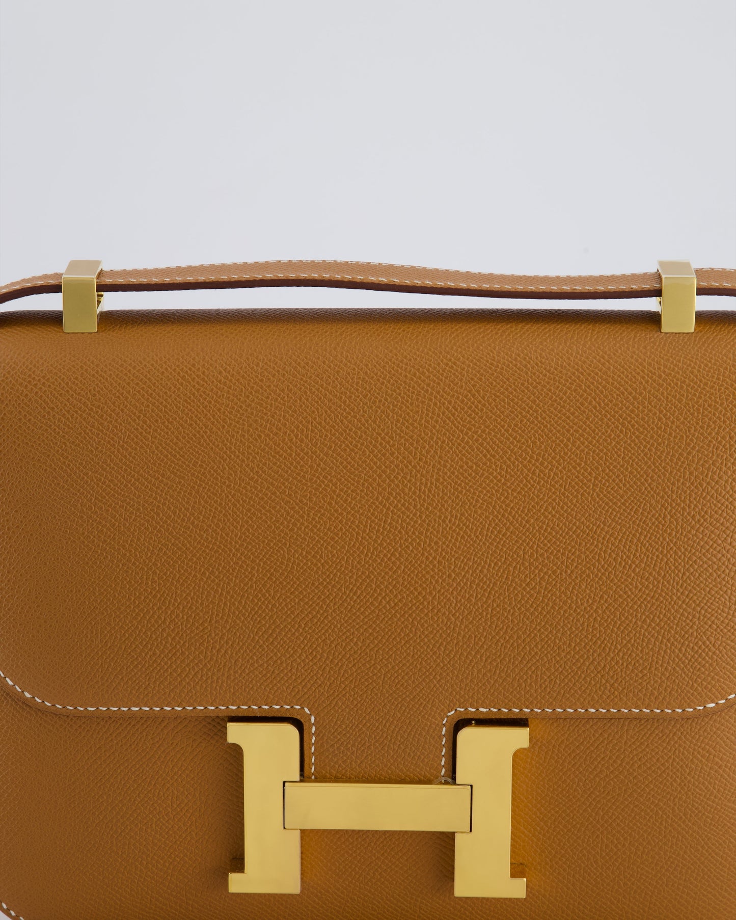 Hermès Constance III Miroir 24cm Bag in Gold Epsom Leather with Gold Hardware